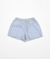 Bílomodré proužkované krepové kraťasy H&M