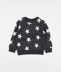 Šedá silnejšia mikina s hviezdami H&M