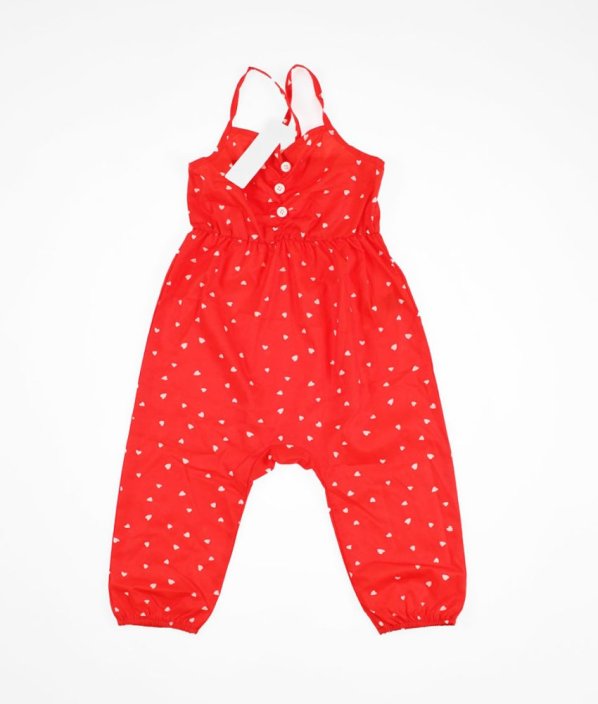 Růžový lehký kalhotový overal