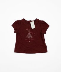 Hnědočervené tričko GAP