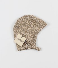 Béžová leopardia čiapočka MARMAR COPENHAGEN