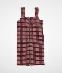 Červená kostkovaná teplá šatová sukně PRIMARK