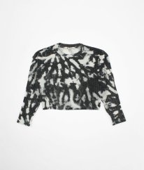 Šedobiele rebrové tričko H&M