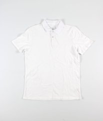 Bílé piké polo tričko NUTMEG