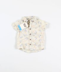 Krémová košeľa s obrázkami
