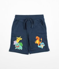Tmavomodré mikinové kraťasy POKÉMON