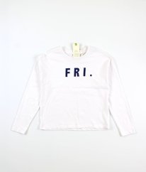 Bílé triko z biobavlny s nápisem OVS