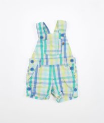 Bílomodré kárované kraťasové lacláče MINOTI