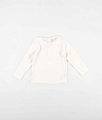 Biele úpletové tričko JOJO MAMAN BÉBÉ