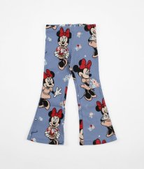 Modré rebrované legíny do zvonu DISNEY