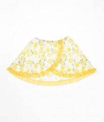 Ľahká sukňa na plavky s citrónmi