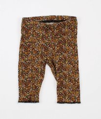 Okrové kvetinové legíny H&M