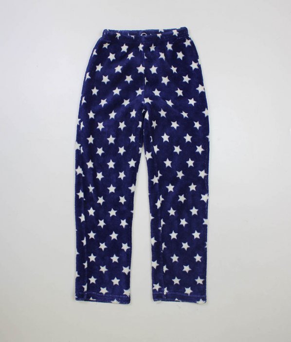 Modré plyšové pyžamové kalhoty/tepláky HULLABALOO