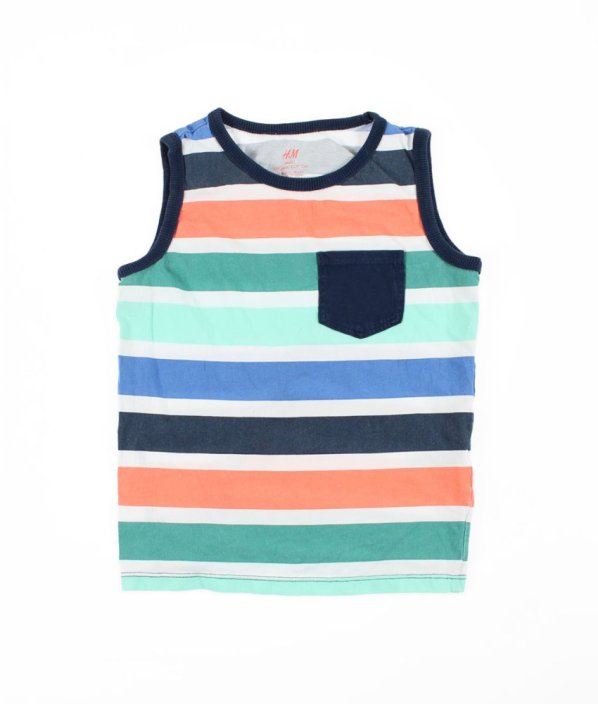 Barevné proužkované tílko z biobavlny H&M