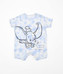 Krémovomodrý kraťasový overal DISNEY