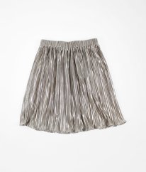Stříbrná skládaná sukně H&M