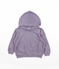 Fialová žebrovaná svetříková mikina H&M