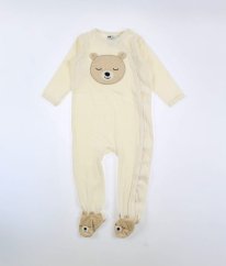 Krémový semišový overal H&M