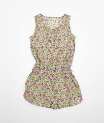 Květovaný kraťasový overal NEXT