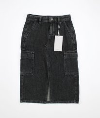 Čierna dlhá riflová sukňa NAME IT