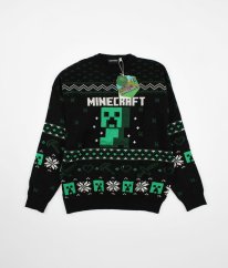 Černý silný svetr (170-176) MINECRAFT