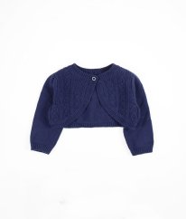 Tmavomodré svetrové bolerko MOTHERCARE
