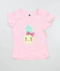 Růžové tričko s ananasem GRAIN DE BLÉ