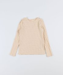 Meruňkové triko s puntíky z biobavlny H&M