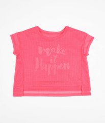 Růžové sportovní crop tričko DUNNES