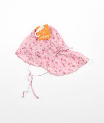 Růžová květovaná kšiltovka s ochranou krku (44/45) PUSBLU