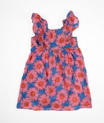 Ružovo-modré šaty s kvetmi H&M