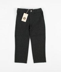 Antracitové teplé chino nohavice POMP DE LUX