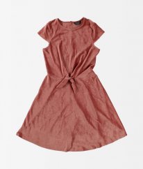 Růžové semišové šaty PRIMARK