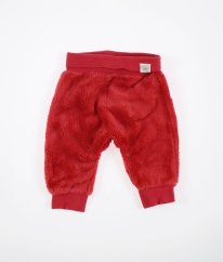 Červené plyšové kalhoty H&M
