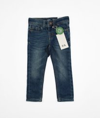 Modré skinny rifle z biobavlny C&A