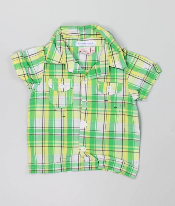 Zelená károvaná košile
