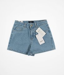 Modré proužkované riflové kraťasy LMTD