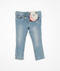 Modré elastické kalhoty PAMPOLINA