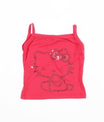 Růžový top s flitry HELLO KITTY