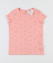 Růžové tričko se zebrami KIABI