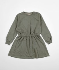 Křídově zelené silnější mikinové šaty ONLY