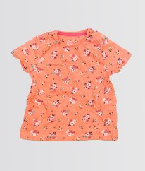 Oranžové tričko s květy F&F