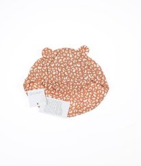 Leopardí kšiltovka s ochranou krku z biobavlny v barvě Tuscany Rose Gorm LIEWOOD