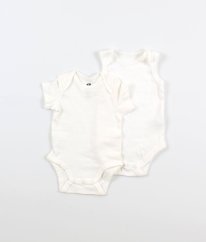 Sada 2 ks bílých body DUNNES a H&M