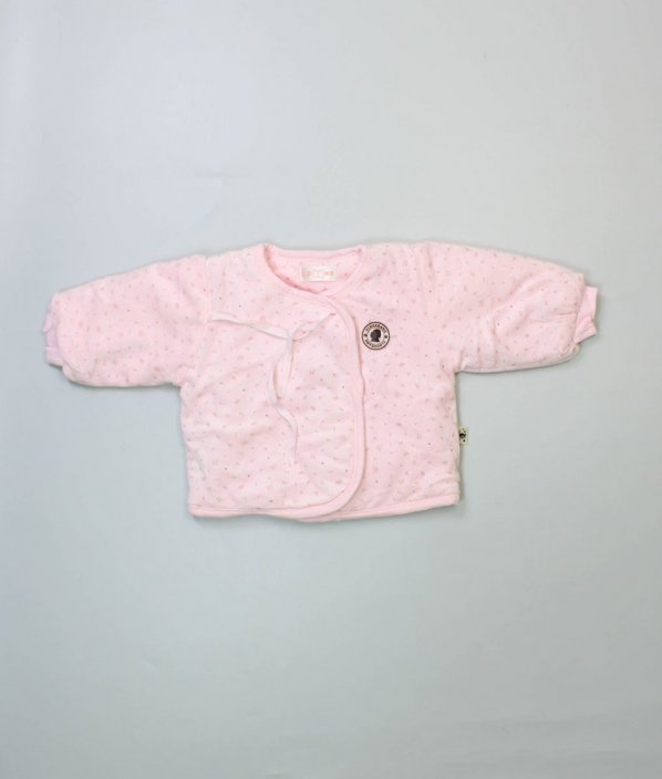 Růžový semišový kabátek