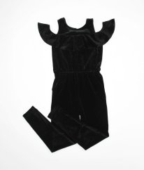 Černý společenský semišový overal F&F