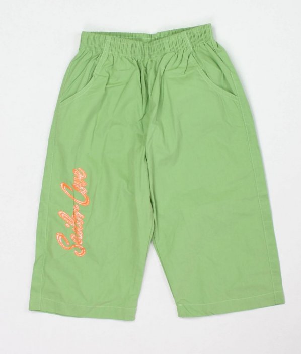 Zelené plátěné krátké kalhoty TEN-LION