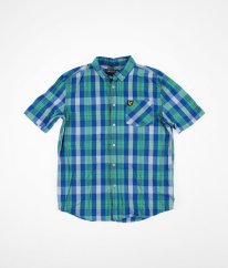 Modrozelená kostičkovaná košile LYLE & SCOTT