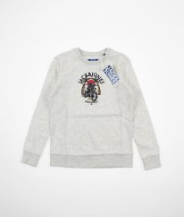 Šedá silnější mikina JACK & JONES