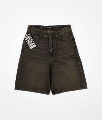 Čiernohnedé riflové kraťasy JACK & JONES